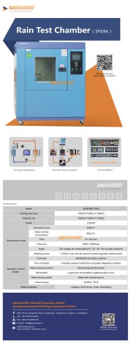 Rain Test Chamber IPX9