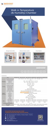 Walk-in Temperature (& Humidity) Test Chamber