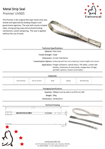 Premier Metal Strip Seals