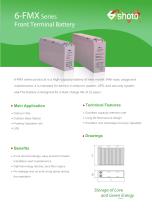 Shoto High-capacity battery  6-FMX series  for telecom & UPS