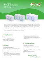 Shoto long-life battery 6-GFM series for telecom & UPS