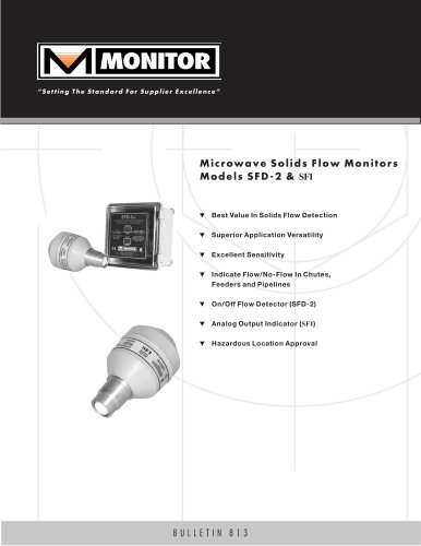 Microwave Solids Flow Monitors Models SFD-2 & SFI