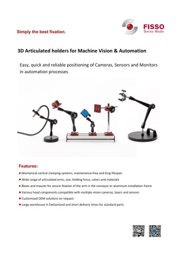 FISSO Holders for Machine Vision and Automation