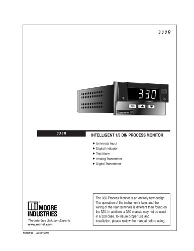 330R 1/8 DIN Process Monitor and Indicator