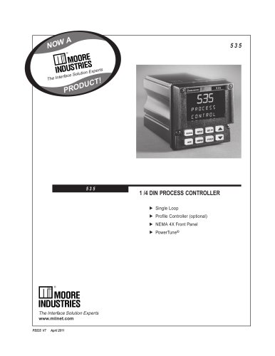 535 - 1/4 DIN Single Loop PID Process Controller