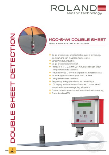 I100-S-WI Double Sheet Detection System