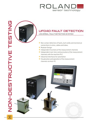 UFD40  Universal Fault Detection System with Eddy-Current Technology