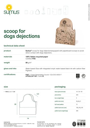 scoop for dogs dejections