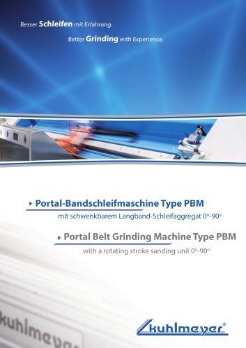 Portal Belt Grinding Machine Type PBM