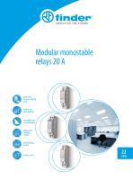 Modular monostable relays 20 A