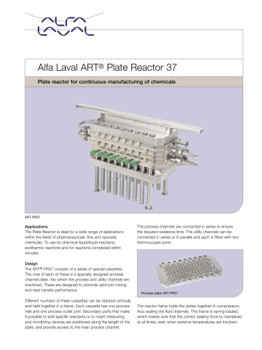 Alfa Laval ART® Plate reactor 37