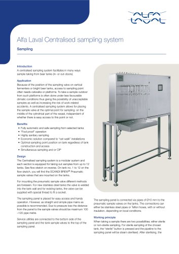 Alfa Laval Centralised sampling system