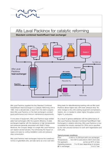 Alfa Laval Packinox for catalytic reforming