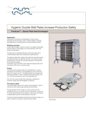  FrontLine Gemini PlateHeat Exchanger  