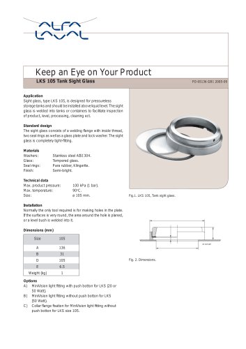  LKS 105 Tank Sight Glass