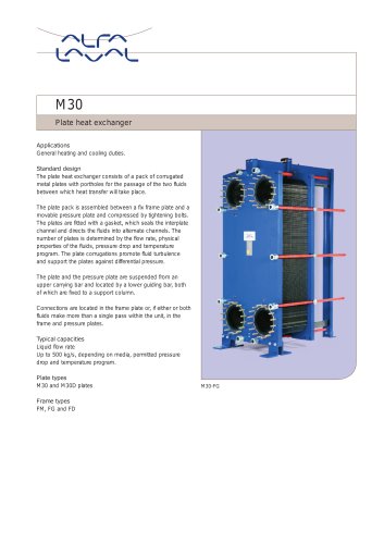 M30 - Plate heat exchanger