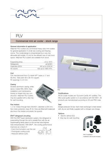 PLV - Commercial mini air cooler - stock range