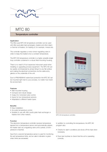 Temperature controller MTC 80