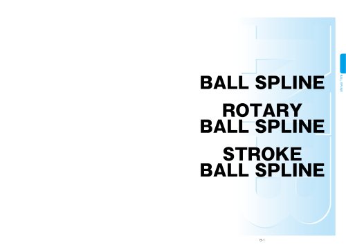 BALL SPLINE