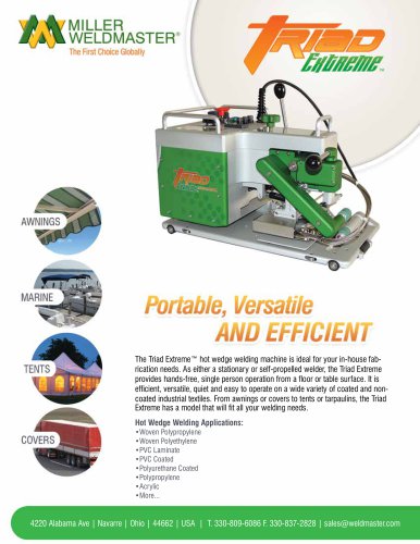 Triad Extreme Portable, Versatile and EFFICIENT