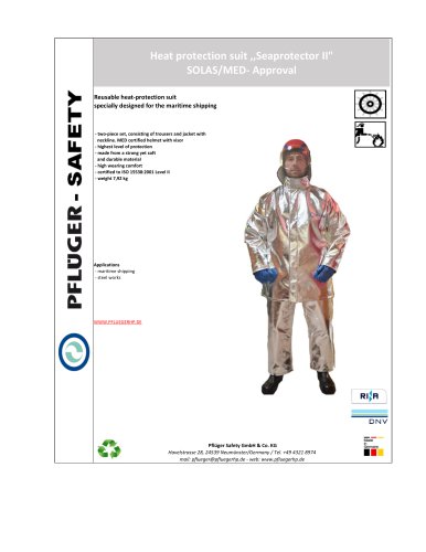 Heat Protection Suit Seaprotector II