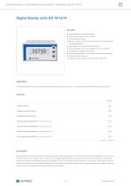 Digital display units DA 10/12/14