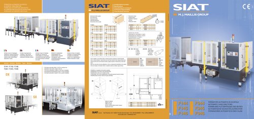 F144/F344 Full automatic carton erectors range