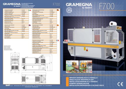 F700 - Semi-automatic single-block sleeve wrapper