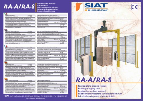 RA-S The rotating arm machines range