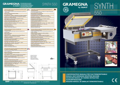 SYNTH - MANUAL HEAT-SHRINKING WRAPPING MACHINE