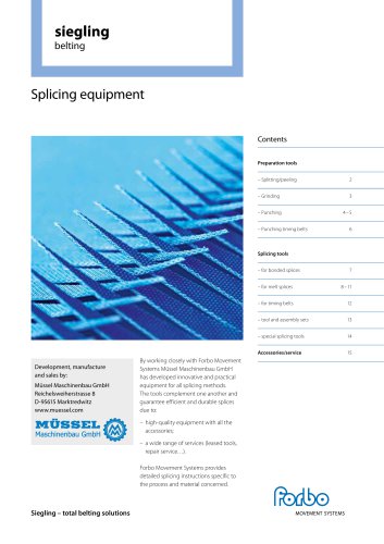 Siegling - Belting Splicing Equipment