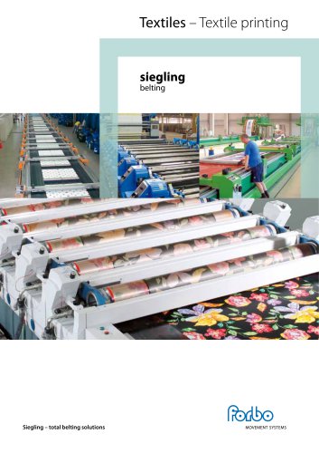 Siegling Belting – Textiles – Textile Printing