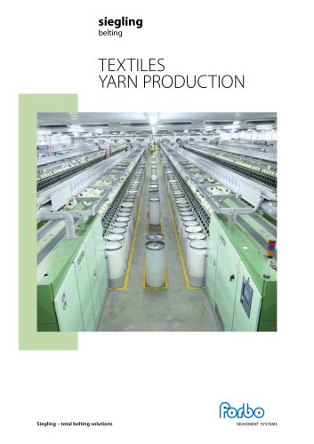 Siegling Belting – Textiles - Yarn Production