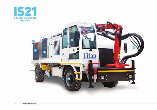 IS21 concrete spraying machine