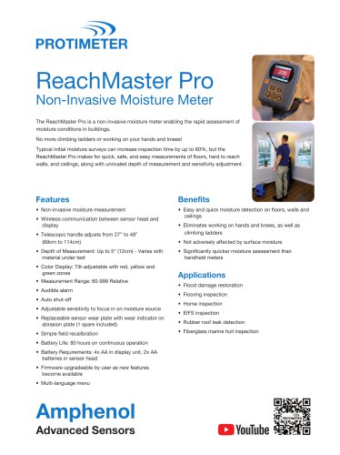 ReachMaster Pro Non-Invasive Moisture Meter