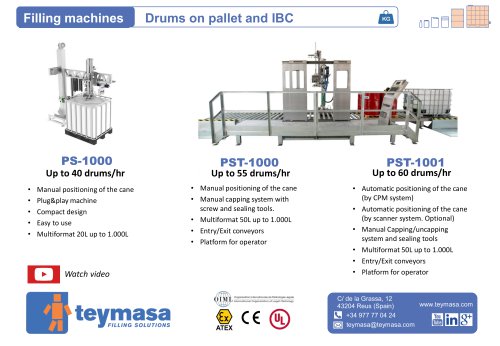 Drums on pallet and IBC