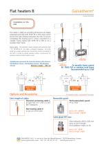 Galvatherm - Flat immersion heater - Type B