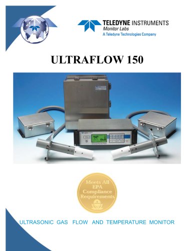 ULTRAFLOW 150, ULTRASONIC GAS FLOW AND TEMPERATURE MONITOR