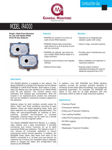 IR4000M Multi-Point Gas Monitor