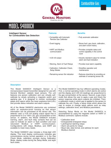 S4000CH Combustible Gas Detector