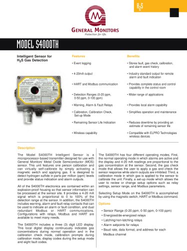 S4000TH H2S Gas Detector