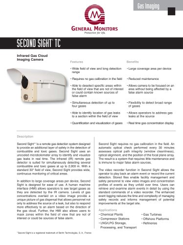 Second Sight TC Remote Gas Imaging Detection System