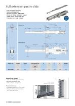 Full extension pantry slide