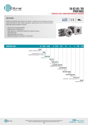 EAM 58 B / C - 63 A / D / E PROFIBUS