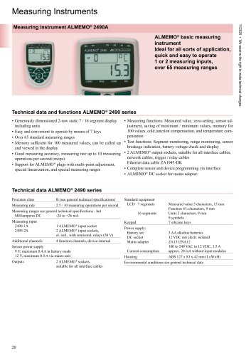 ALMEMO&reg; 2490A-english
