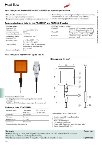 Heat flow plates for special applications