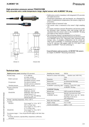 High-precision pressure sensor