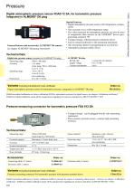 Pressure measuring connector 