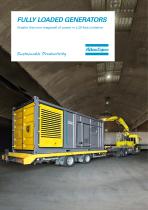 FULLY LOADED GENERATORS Greater than one megawatt of power in a 20-foot container