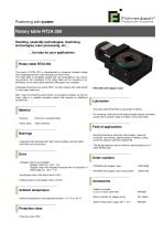 Data Sheet Rotary Table RT2A 050